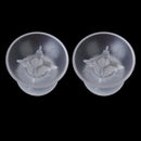 1 pair of Thumbstick Joystick replacement for XBOX One controller Clear P6A1