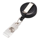 1 pcs Badge Holder Retractable Reel YOYO Clip Snap Button ID Card Key Black H2Y3