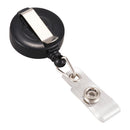 1 pcs Badge Holder Retractable Reel YOYO Clip Snap Button ID Card Key Black M2Q1
