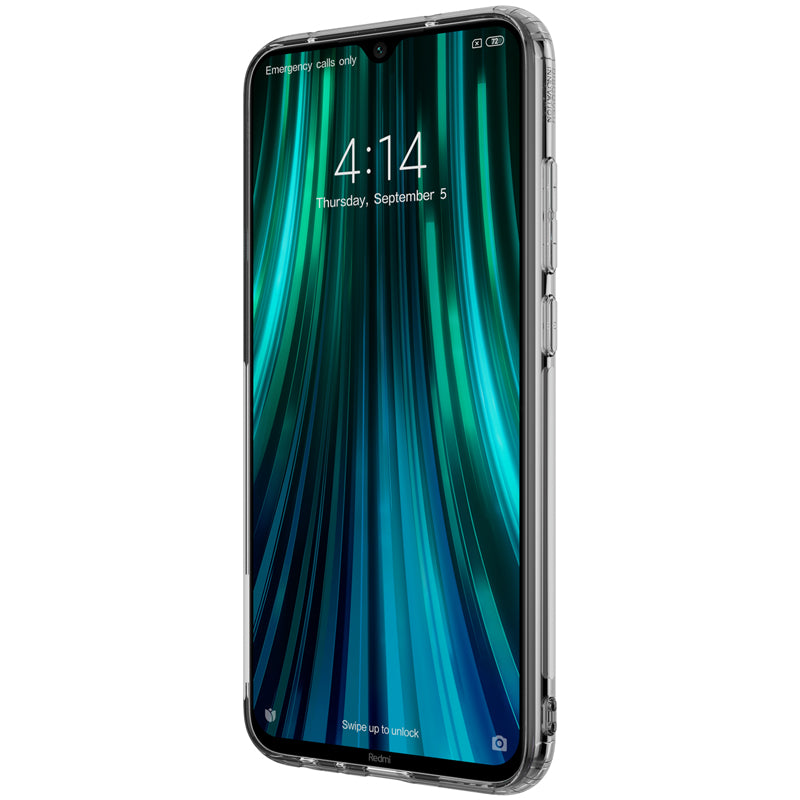 NILLKIN Crystal Clear Transparent Bumpers Shockproof Soft TPU Protective Case for Xiaomi Redmi Note 8