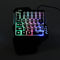 34 Keys One Handed Keyboard Game Mini LED Backlit Ergonomic Single Keypad for LOL/Dota