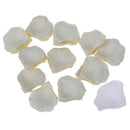 1000 Pcs Heart Shaped Red Rose Petals,Ivory white