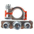 2pcs Car Black Red Metal 90 Degree Angle Type Battery Terminals Clamps