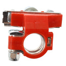 2pcs Car Black Red Metal 90 Degree Angle Type Battery Terminals Clamps