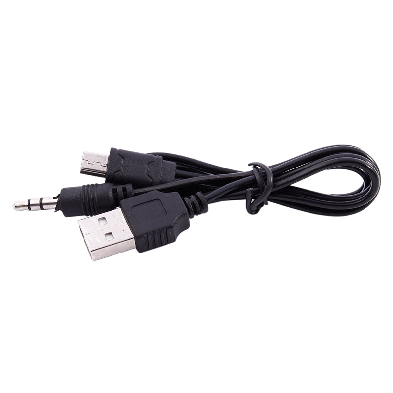 USB 2.0 Male 3.5mm to Mini 5 Pin Male USB Data Sync Cable for Phone L5A4