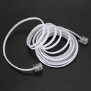 Phone male to male RJ11 Plug adapter cable 10-feet length for the fixed-lineF5A9