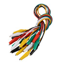 10pcs Crocodile Clips Test Leads in 5 Colors Each Wire Length 50CM B1E4