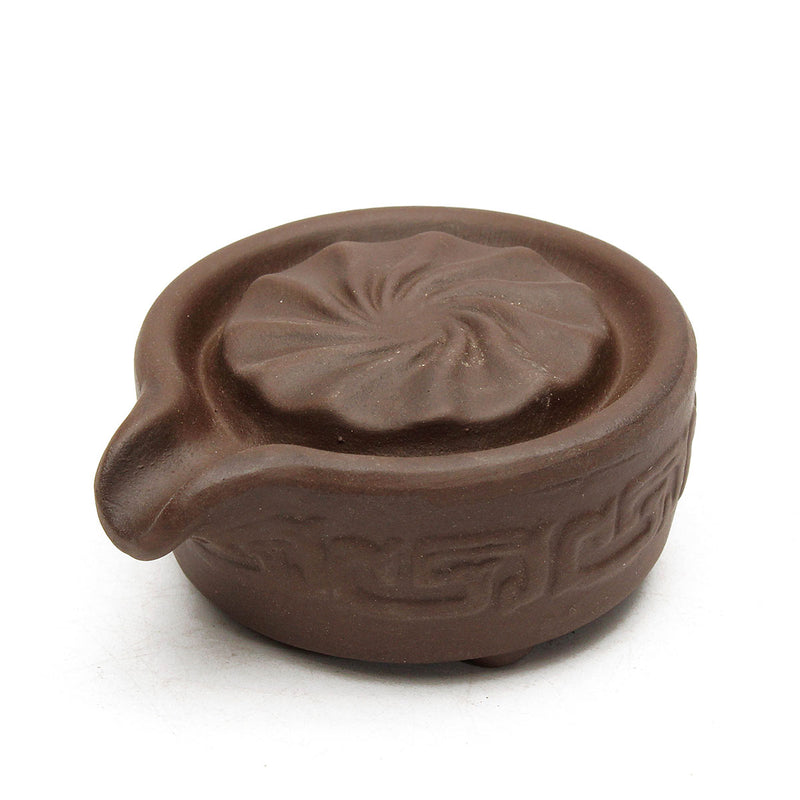 Ceramic Backflow Glaze Carved Incense Burner Cone Stick Censer Holder Home Room Decor