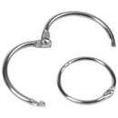 25 Pcs Metal 1.2" Loose Leaf Rings Binder Keyrings for Scrapbooking Book B9D4