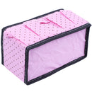 Non-woven Fabrics Makeup Tool Desk Storage Bag Spot Organizer, Pink E8U9