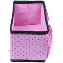Non-woven Fabrics Makeup Tool Desk Storage Bag Spot Organizer, Pink E8U9