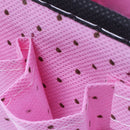 Non-woven Fabrics Makeup Tool Desk Storage Bag Spot Organizer, Pink E8U9