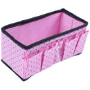 Non-woven Fabrics Makeup Tool Desk Storage Bag Spot Organizer, Pink E8U9