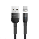 KUULAA Type C 3A LED Light Fast Charging Magnetic Data Cable For Xiaomi 9Pro Redmi K20 Pro K30 Huawei P30 Pro Mate 30 5G Oneplus 7T Pro
