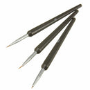 3x Tiny Acrylic Nail Art Drawing Painting Pen Brush Set