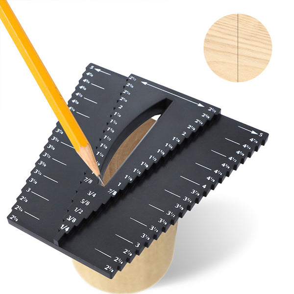 1/8"-5" Woodworking Scribe Mark Line Gauge Cross-out Ruler Carpenter Tools