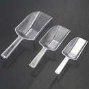 3 piece Pallet Ice scraper shape plastic scoop - Transparent G9O5