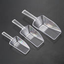 3 piece Pallet Ice scraper shape plastic scoop - Transparent G9O5