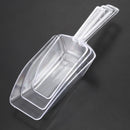 3 piece Pallet Ice scraper shape plastic scoop - Transparent G9O5