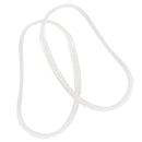 500x hair rubber cord rubber Band transparent white 1mm
