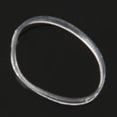 500x hair rubber cord rubber Band transparent white 1mm