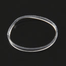 500x hair rubber cord rubber Band transparent white 1mm
