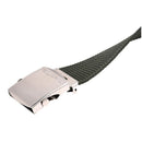 men canvas belt buckle 30mm length, 1.1m width - Green G3O2