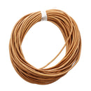 Lace strap lanyard leather natural natural color 2 mm