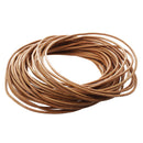 Lace strap lanyard leather natural natural color 2 mm