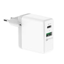 Bakeey QC08 QC3.0+PD Fast Charge Travel USB Charger EU Plug for Samsung Xiaomi Huawei