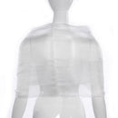Scarf silk woman shawl long silk scarf for evening wedding white