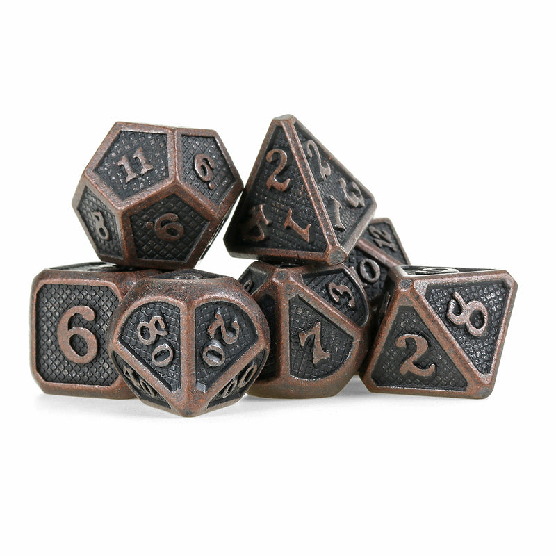 7 Pcs/Set Metal Dice Set Polyhedral Dices Role Playing Dragons Dice Party Table Game