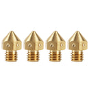 4PCS 0.3mm/0.4mm Copper Brass Extruder Nozzle For 1.75mm 3D Printer Filaments