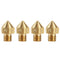 4PCS 0.3mm/0.4mm Copper Brass Extruder Nozzle For 1.75mm 3D Printer Filaments
