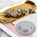 Bathroom Stainless Steel 4.5-5.5cm Dia Drain Washbasin Sink Drainer Straine Q7P5