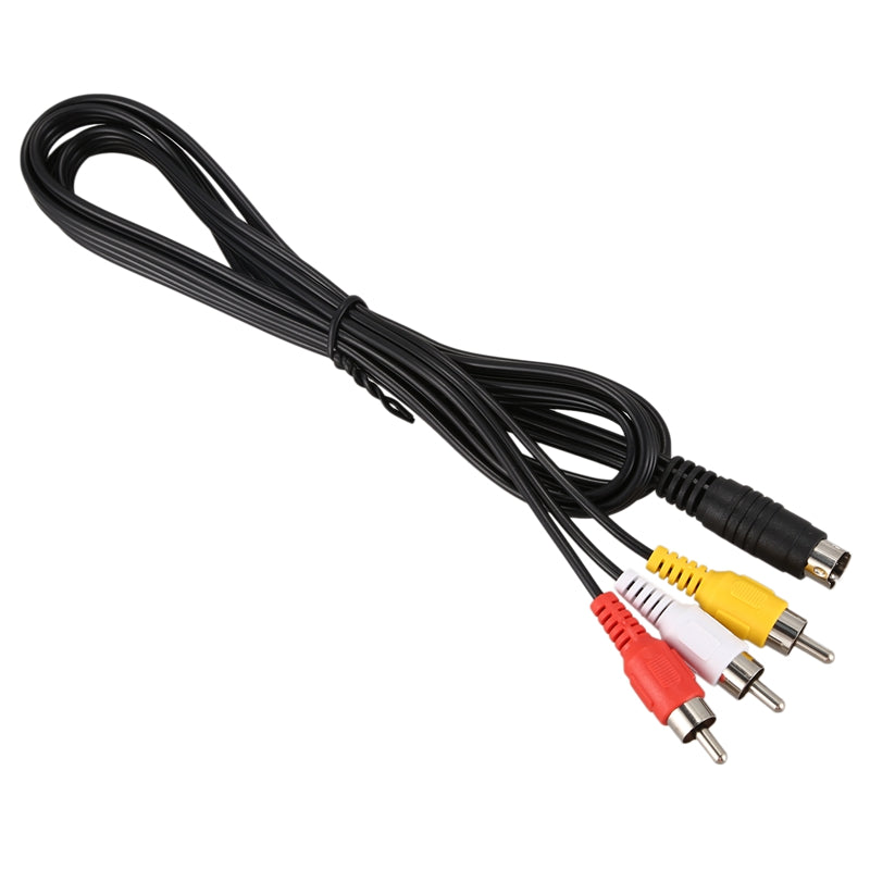 1.5M 4.9ft 3 RCA Male to 4 Pin S-Video Male TV PC Conversion Cable J2Q7