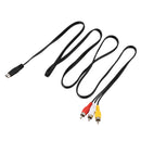 1.5M 4.9ft 3 RCA Male to 4 Pin S-Video Male TV PC Conversion Cable J2Q7