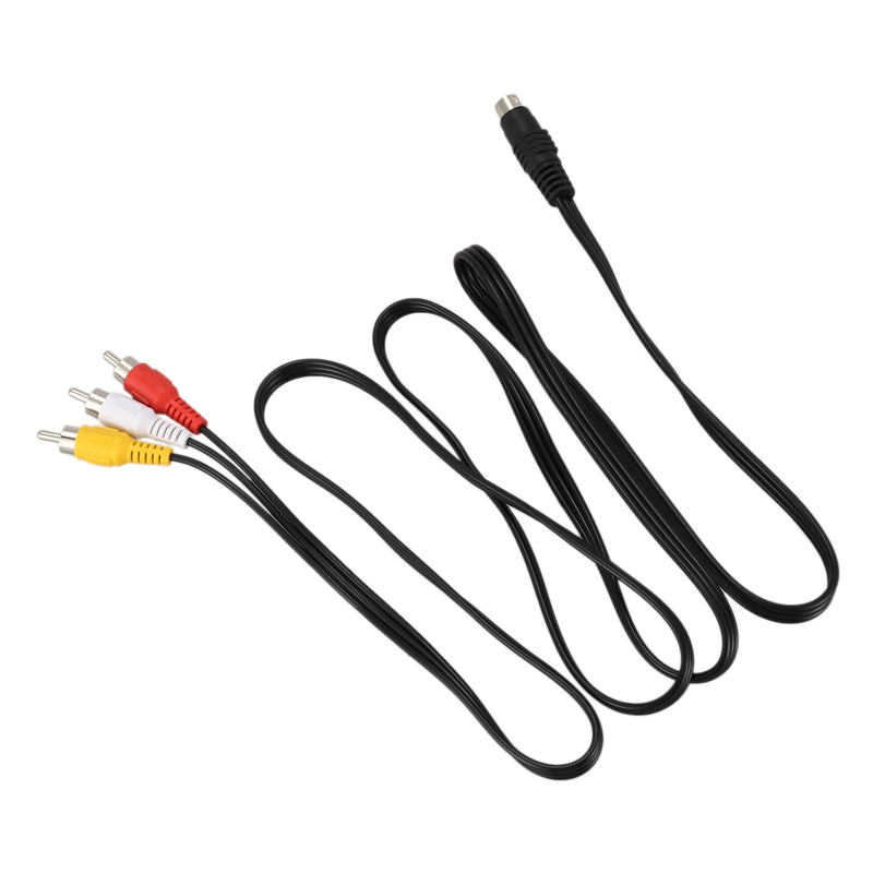 1.5M 4.9ft 3 RCA Male to 4 Pin S-Video Male TV PC Conversion Cable J2Q7