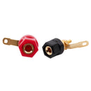 2 Pcs Speaker Hex Head Terminal 4mm Banana Plug Jack Binding Post T2H6