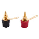 2 Pcs Speaker Hex Head Terminal 4mm Banana Plug Jack Binding Post T2H6