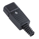 Black IEC-320 C14 Male Plug AC Power Inlet Socket Connector 250V 10A S1W4