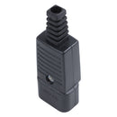 Black IEC-320 C14 Male Plug AC Power Inlet Socket Connector 250V 10A S1W4