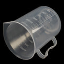 Laboratory 250mL Capacity Clear White Plastic Measuring Cup