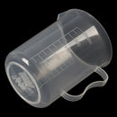 Laboratory 250mL Capacity Clear White Plastic Measuring Cup M2N9