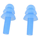 Pair Swimming Dive Flexible Silicone Ear Plugs Earplug Blue