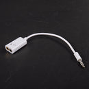 3.5mm Male to 2 Female Y Splitter Mic Speaker Cable White 18cm 2 Pcs C6M2
