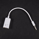 3.5mm Male to 2 Female Y Splitter Mic Speaker Cable White 18cm 2 Pcs C6M2