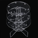 3-Tier 18 Holes Acrylic Lollipop Display Holder Stand 4/6mm---Clear J6G2