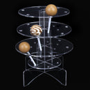 3-Tier 18 Holes Acrylic Lollipop Display Holder Stand 4/6mm---Clear J6G2