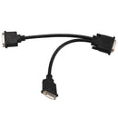DMS-59 Male to 2 Dual Link DVI-I 24+5 Pin Splitter Adapter Cable V1S6
